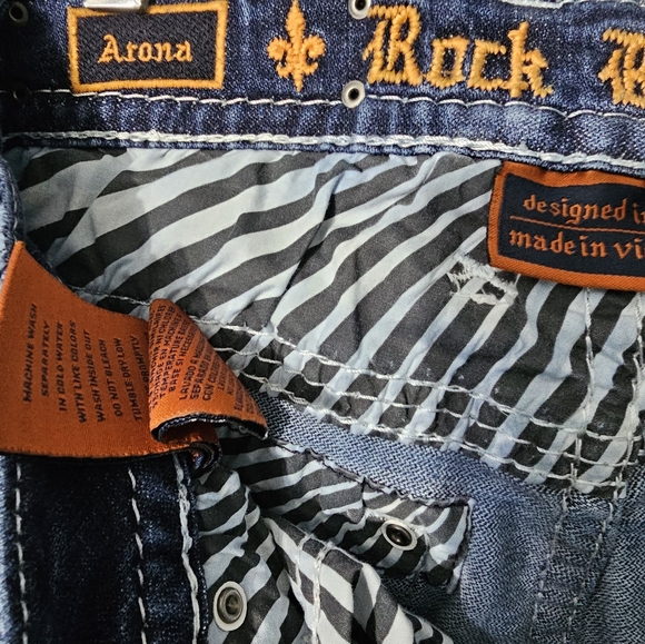 Rock Revival Easy Crop Jeans Womens size 28 - Picture 4 of 7